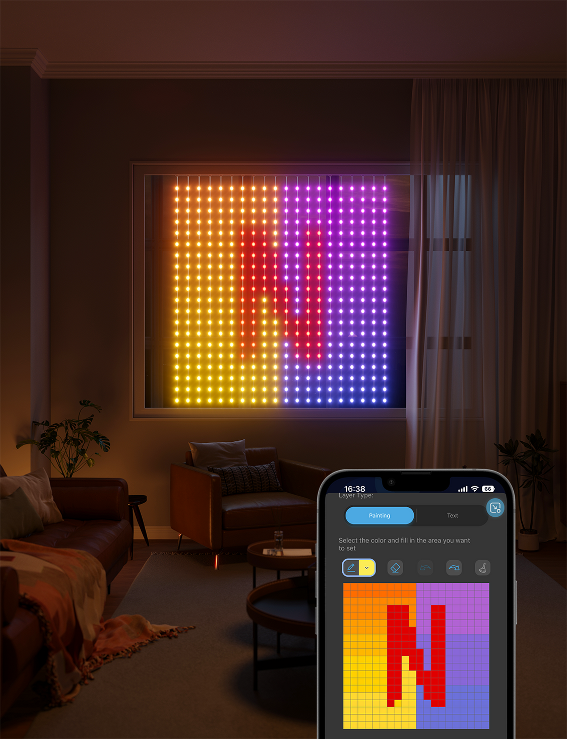 GOVEE CURTAIN LIGHT NETFLIX EDITION