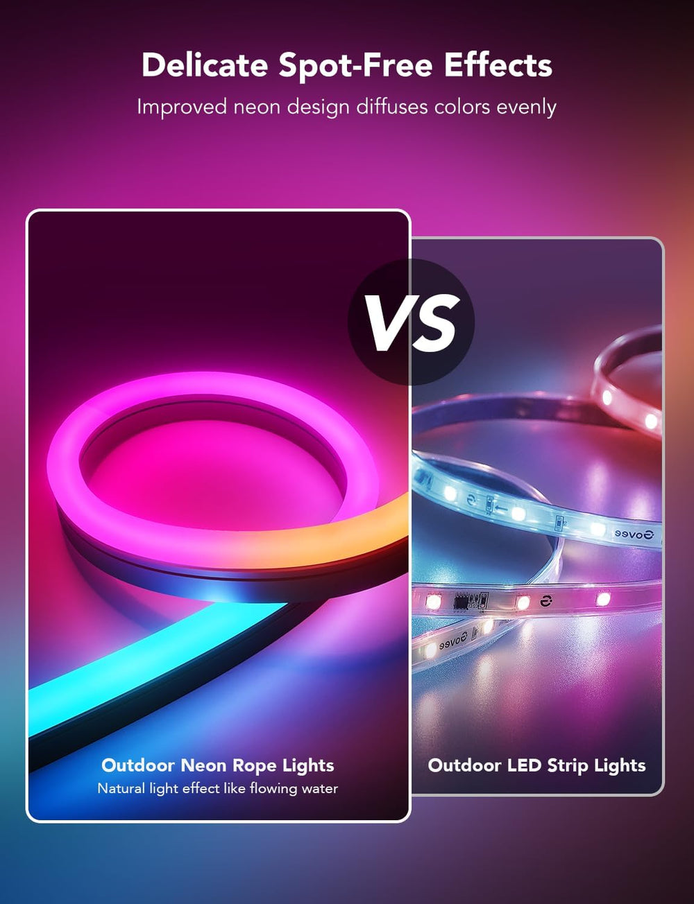 GOVEE RGBIC OUTDOOR NEON STRIP LIGHTS