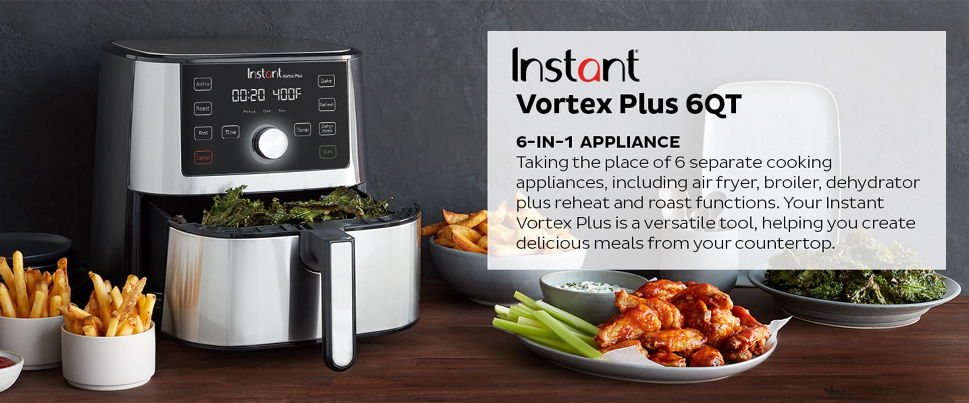 INSTANT VORTEX PLUS AIR FRYER 6 QT