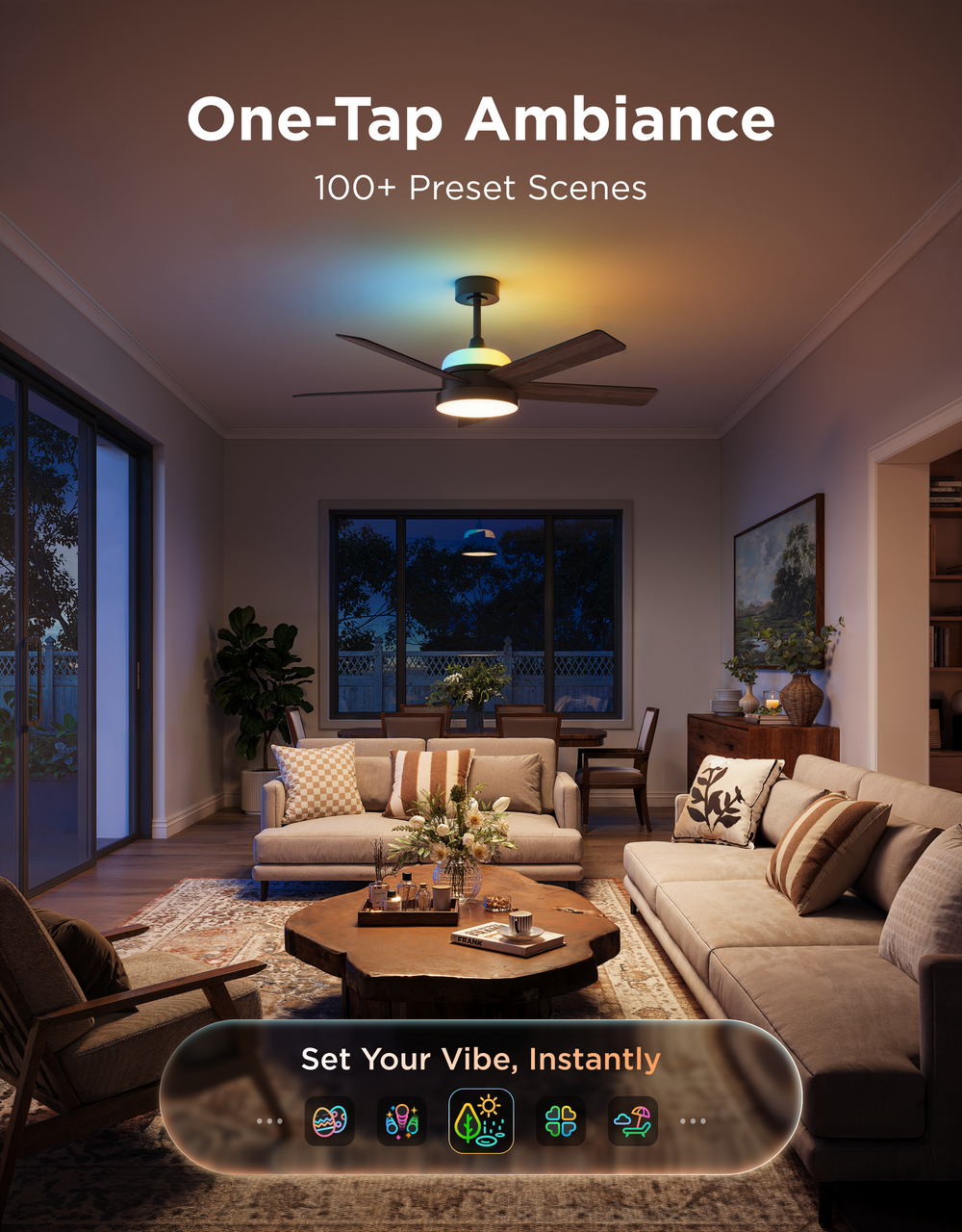 GOVEE CEILING FAN WITH LIGHTS