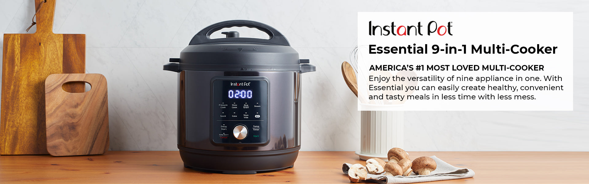 INSTANT POT ESSENTIAL 6 QT