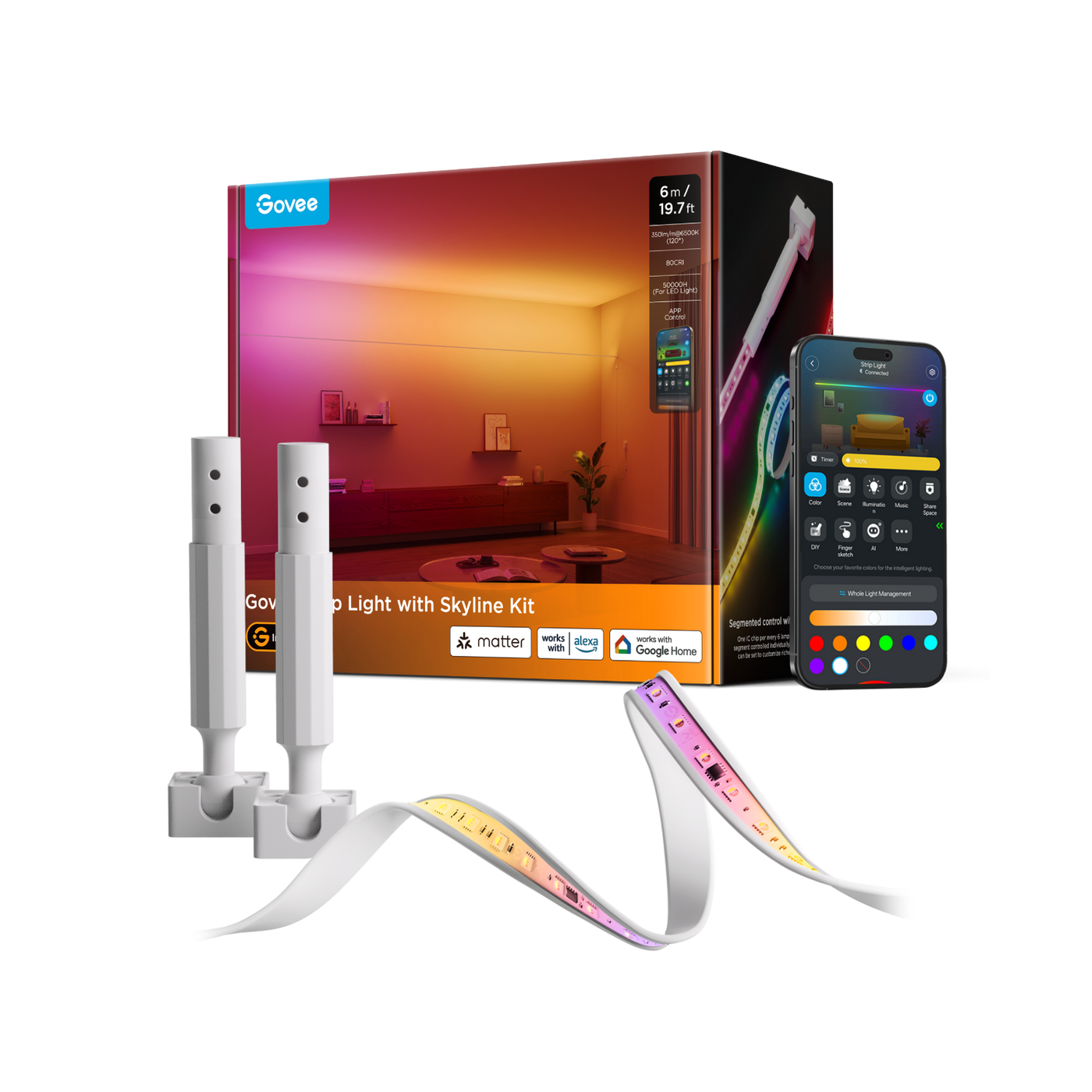 GOVEE STRIP LIGHT WITH SKYLINE KIT