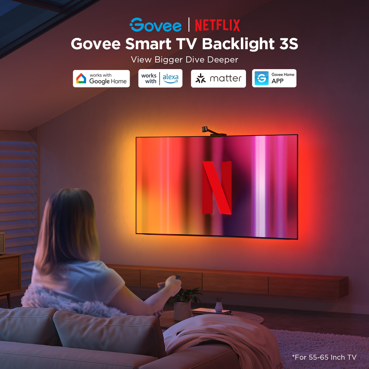 GOVEE TV BACKLIGHT 3S NETFLIX CO BRANDING