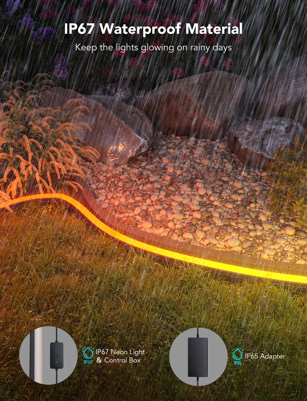 GOVEE RGBIC OUTDOOR NEON STRIP LIGHTS