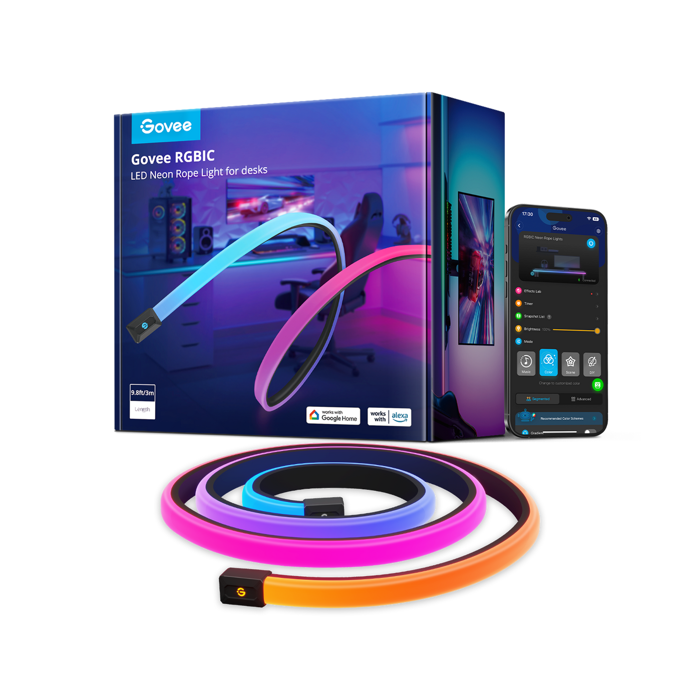 LED NEON ROPE LIGHTS FOR DESK