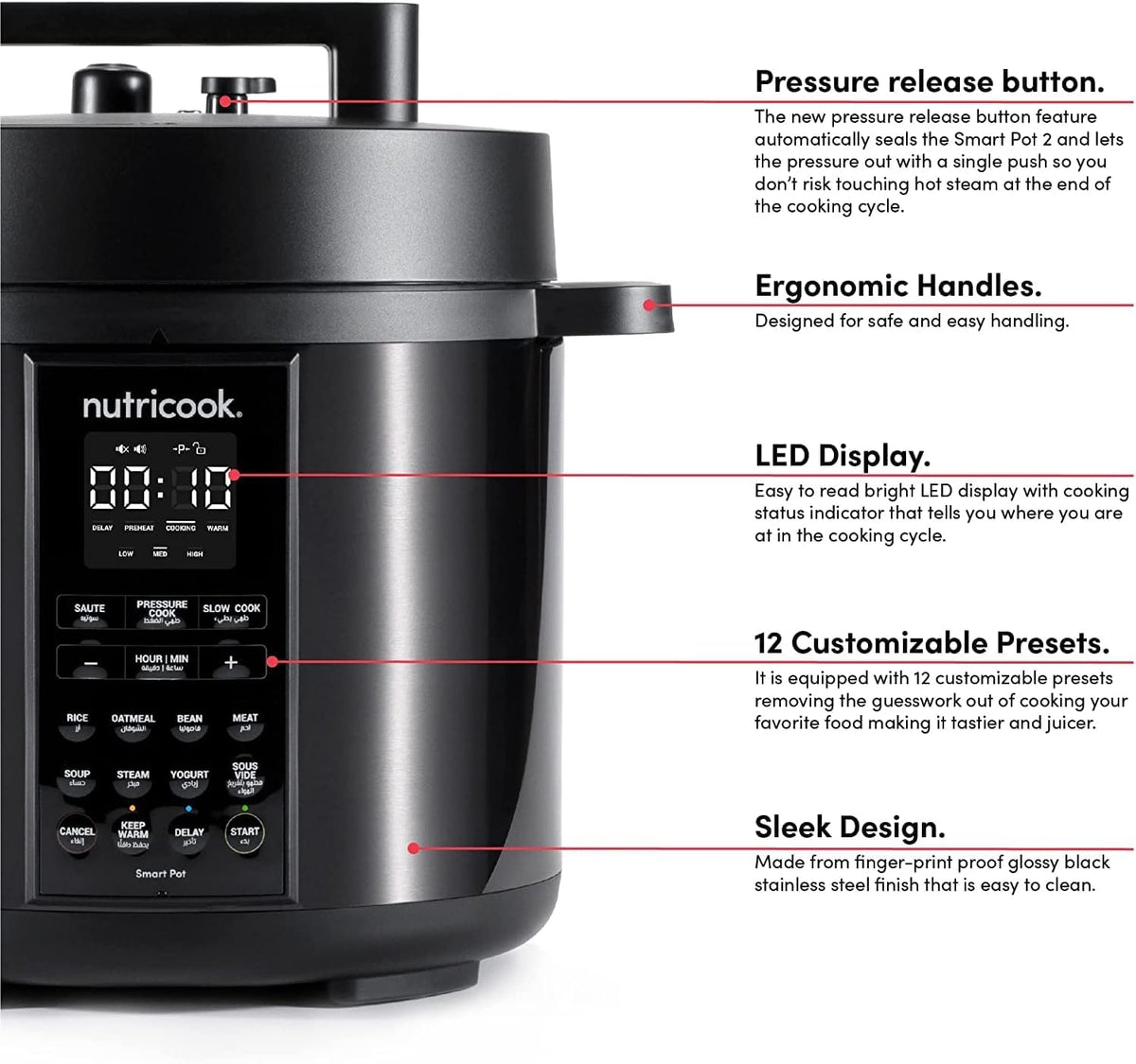 NUTRICOOK ELECTRIC PRESSURE COOKER