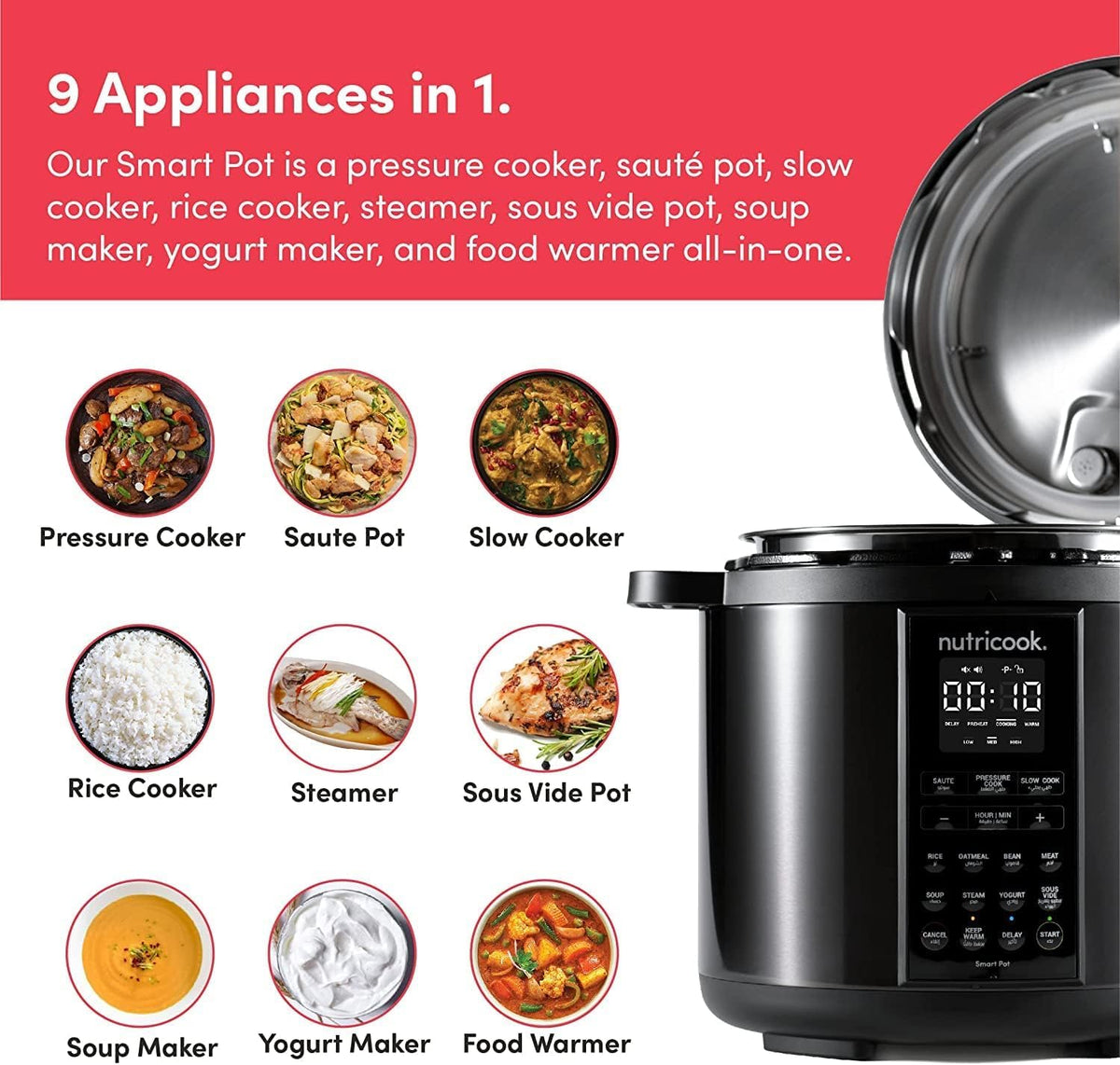 NUTRICOOK ELECTRIC PRESSURE COOKER