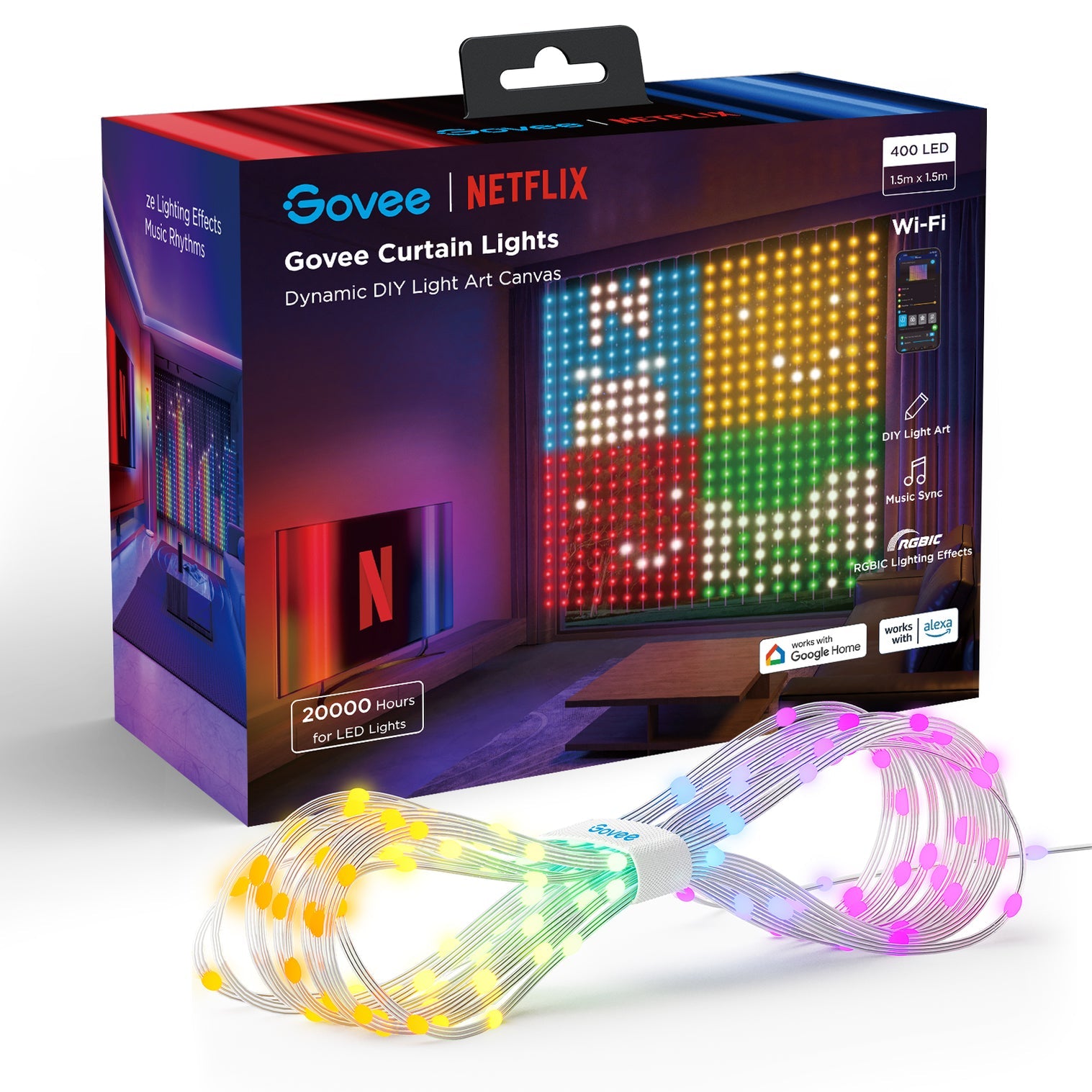 GOVEE CURTAIN LIGHT NETFLIX EDITION