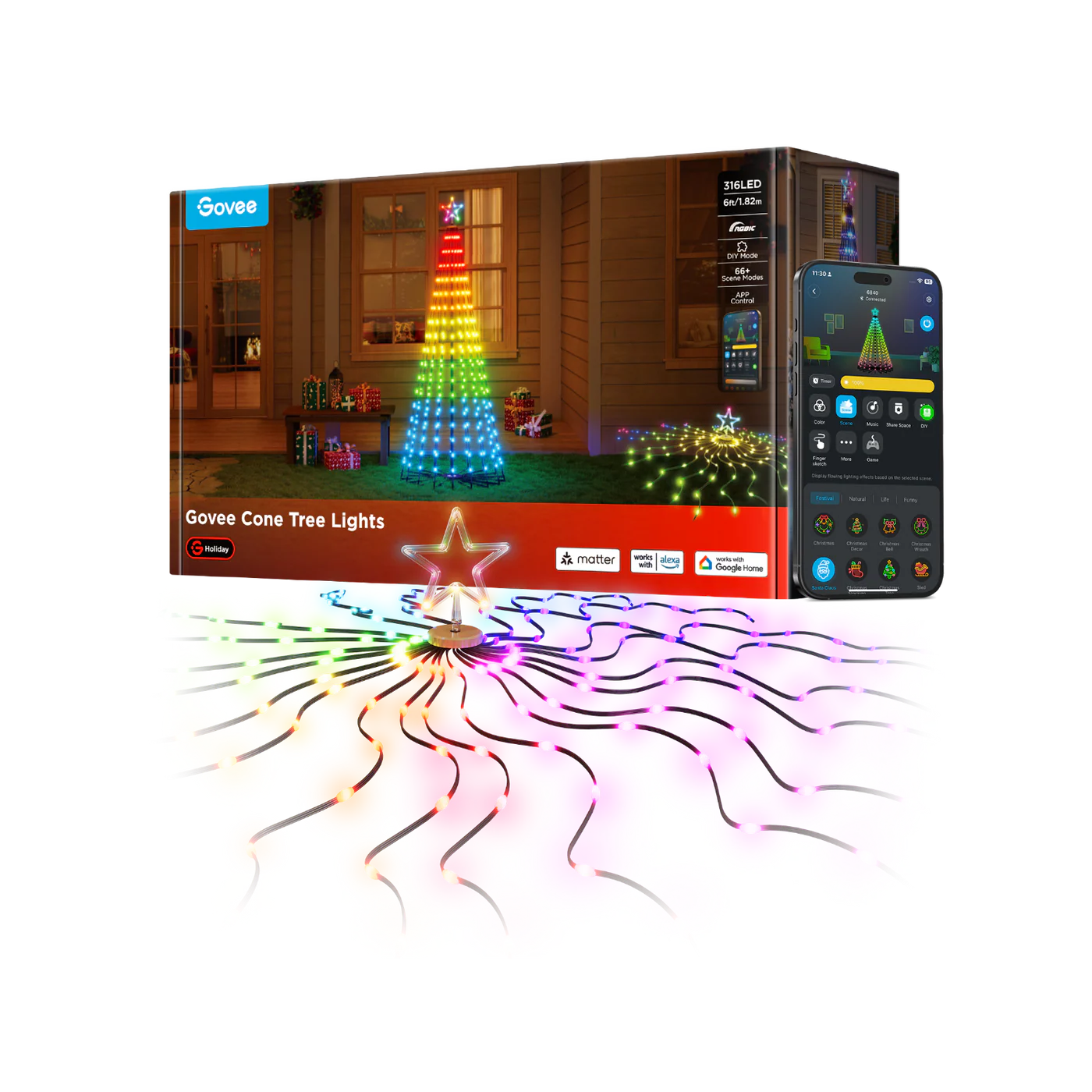 GOVEE CONE TREE LIGHTS