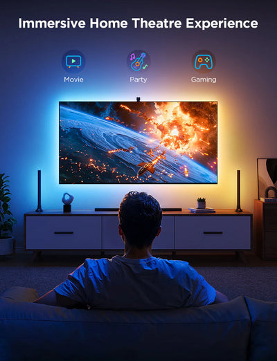GOVEE TV BACKLIGHT 3 LITE KIT WITH STRIPLIGHT AND LIGHT BAR