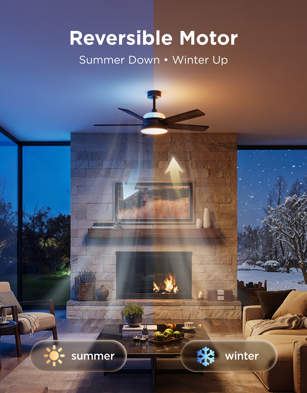 GOVEE CEILING FAN WITH LIGHTS