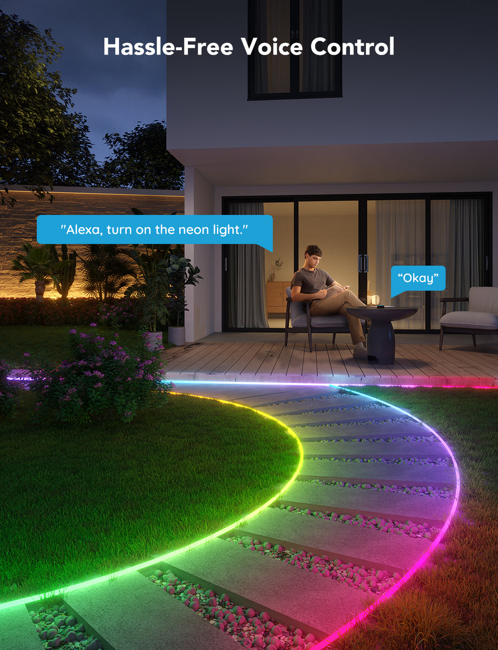 GOVEE RGBIC OUTDOOR NEON STRIP LIGHTS