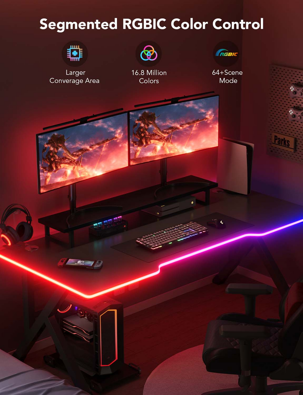 LED NEON ROPE LIGHTS FOR DESK