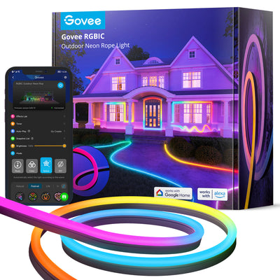 GOVEE RGBIC OUTDOOR NEON STRIP LIGHTS