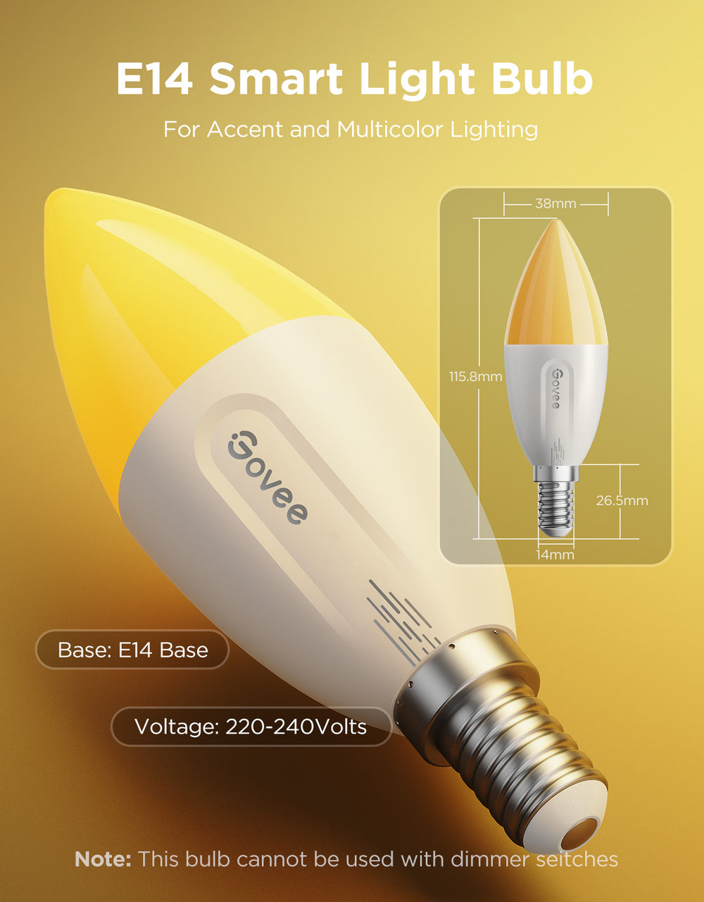 GOVEE SMART LED BULB E14